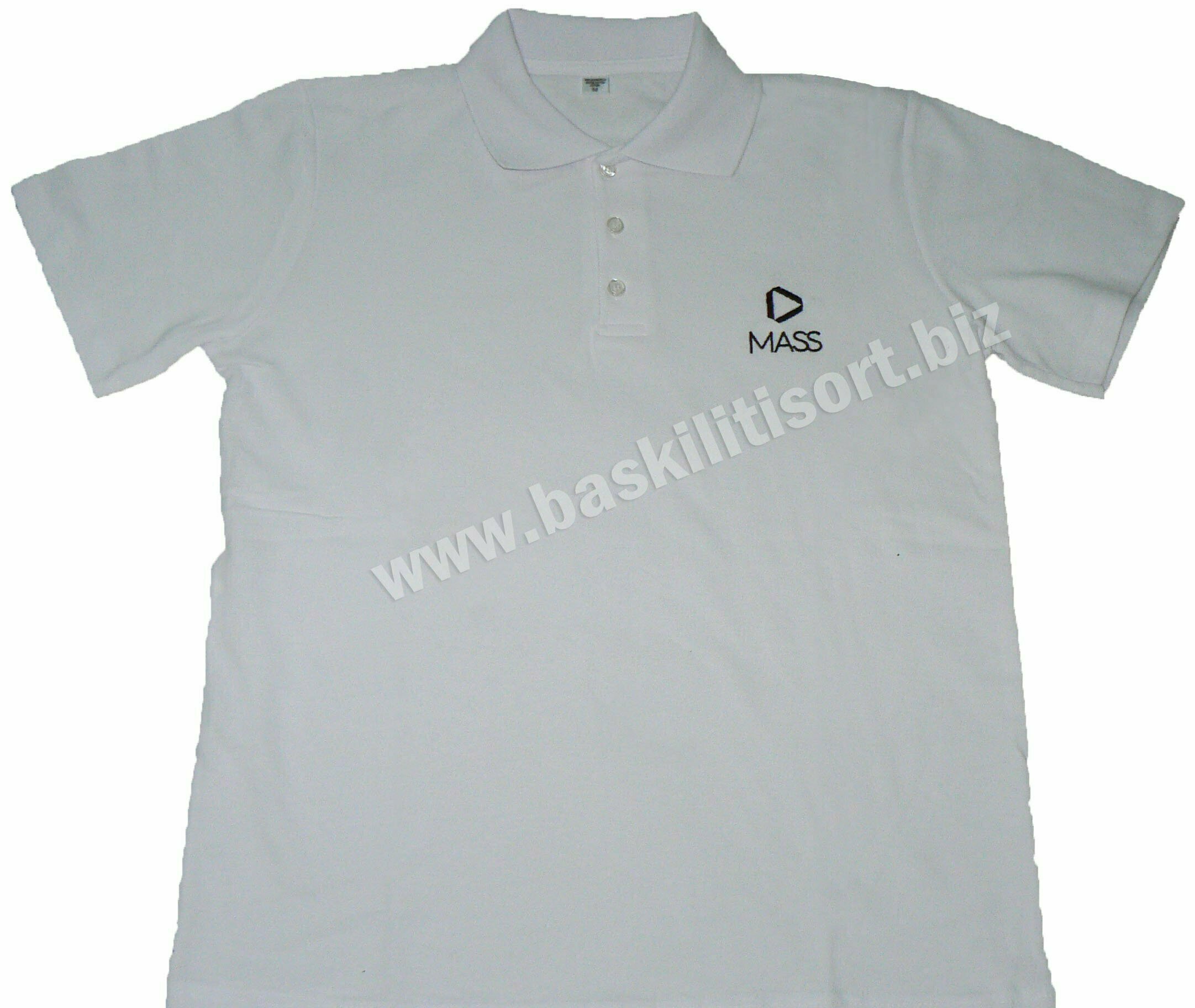 Polo Yakalı Tişört Beyaz