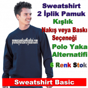 Sweatshirt şirket logolu promosyon